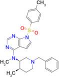 N-((3R,4R)-1-Benzyl-4-methylpiperidin-3-yl)-N-methyl-7-tosyl-7H-pyrrolo[2,3-d]pyrimidin-4-amine