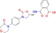 (S)-2-(((2-oxo-3-(4-(3-oxomorpholino)phenyl)oxazolidin-5-yl)methyl)carbamoyl)benzoic acid