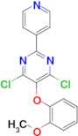 5-(o-Methoxyphenoxy)-4,6-dichloro-2-(4-pyridyl)pyrimidine