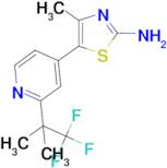 4-Methyl-5-(2-(1,1,1-trifluoro-2-methylpropan-2-yl)pyridin-4-yl)thiazol-2-amine