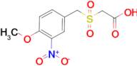 2-(4-Methoxy-3-nitrobenzylsulfonyl)acetic acid