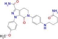 6-(4-((5-Amino-5-oxopentyl)amino)phenyl)-1-(4-methoxyphenyl)-7-oxo-4,5,6,7-tetrahydro-1H-pyrazolo[3,4-c]pyridine-3-carboxamide