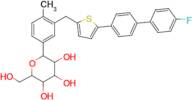 2-(3-((5-(4'-fluoro-[1,1'-biphenyl]-4-yl)thiophen-2-yl)methyl)-4-methylphenyl)-6-(hydroxymethyl)...