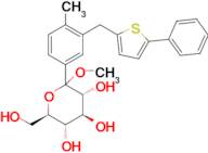 (3R,4S,5S,6R)-6-(hydroxymethyl)-2-methoxy-2-(4-methyl-3-((5-phenylthiophen-2-yl)methyl)phenyl)te...