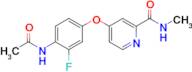 4-(4-Acetamido-3-fluorophenoxy)-N-methylpicolinamide