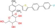 2-(3-((5-(4'-fluoro-[1,1'-biphenyl]-4-yl)thiophen-2-yl)methyl)-4-methylphenyl)-6-(hydroxymethyl)...