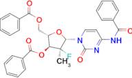 (2S,3S,4S,5S)-5-(4-benzamido-2-oxopyrimidin-1(2H)-yl)-2-((benzoyloxy)methyl)-4-fluoro-4-methyltetr…