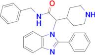 N-benzyl-2-(2-phenyl-1H-benzo[d]imidazol-1-yl)-2-(piperidin-4-yl)acetamide
