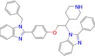 1-Benzyl-2-(4-(2-(2-phenyl-1H-benzo[d]imidazol-1-yl)-2-(piperidin-4-yl)ethoxy)phenyl)-1H-benzo[d]imidazole