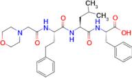 (S)-2-((S)-4-Methyl-2-((S)-2-(2-morpholinoacetamido)-4-phenylbutanamido)pentanamido)-3-phenylpropanoic acid
