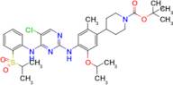 4-[4-[[5-Chloro-4-[[2-[(propan-2-yl)sulfonyl]phenyl]amino]pyrimidin-2-yl]amino]-5-isopropoxy-2-met…