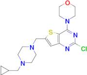 2-Chloro-6-[(4-cyclopropylmethylpiperazin-1-yl)methyl]-4-(morpholin-4-yl)thieno[3,2-d]pyrimidine