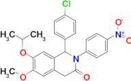 1-(4-Chlorophenyl)-7-isopropoxy-6-methoxy-2-(4-nitrophenyl)-1,2-dihydroisoquinolin-3(4H)-one