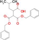 2-(1,3-Bis(benzyloxy)-1,3-dioxopropan-2-yl)-4-methylpentanoic acid