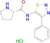 (S)-N-(4-phenyl-1,2,3-thiadiazol-5-yl)pyrrolidine-2-carboxamide hydrochloride