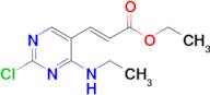 (E)-ethyl 3-(2-chloro-4-(ethylamino)pyrimidin-5-yl)acrylate