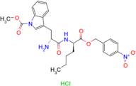 Methyl 3-((R)-2-amino-3-(((R)-1-((4-nitrobenzyl)oxy)-1-oxohexan-2-yl)amino)-3-oxopropyl)-1H-indole…