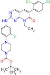 tert-butyl 4-(4-((6-(2,4-dichlorophenyl)-8-ethyl-7-oxo-7,8-dihydropyrido[2,3-d]pyrimidin-2-yl)amino)-2-fluorophenyl)piperazine-1-carboxylate