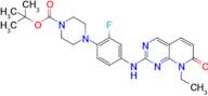 tert-butyl 4-(4-((8-ethyl-7-oxo-7,8-dihydropyrido[2,3-d]pyrimidin-2-yl)amino)-2-fluorophenyl)piperazine-1-carboxylate