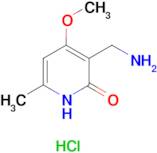 3-(Aminomethyl)-4-methoxy-6-methylpyridin-2(1H)-one hydrochloride