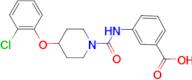 3-(4-(2-Chlorophenoxy)piperidine-1-carboxamido)benzoic acid