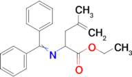 Ethyl 2-((diphenylmethylene)amino)-4-methylpent-4-enoate