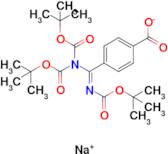 sodium (E)-4-(N,N,N'-tris(tert-butoxycarbonyl)carbamimidoyl)benzoate