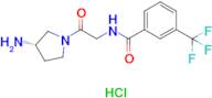 (S)-N-(2-(3-aminopyrrolidin-1-yl)-2-oxoethyl)-3-(trifluoromethyl)benzamide hydrochloride