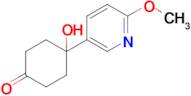 4-Hydroxy-4-(6-methoxypyridin-3-yl)cyclohexanone