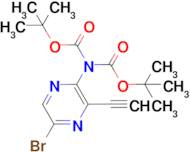 tert-Butyl N-(5-bromo-3-ethynylpyrazin-2-yl)-N-(tert-butoxycarbonyl)carbamate