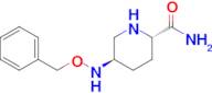 (2S,5R)-5-((Benzyloxy)amino)piperidine-2-carboxamide