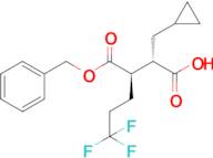 (2S,3R)-3-((benzyloxy)carbonyl)-2-(cyclopropylmethyl)-6,6,6-trifluorohexanoic acid