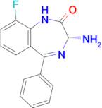 (R)-3-amino-9-fluoro-5-phenyl-1H-benzo[e][1,4]diazepin-2(3H)-one