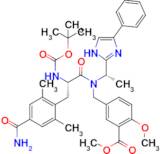 methyl 5-{[(2S)-2-{[(tert-butoxy)carbonyl]amino}-3-(4-carbamoyl-2,6-dimethylphenyl)-N-[(1S)-1-(4-phenyl-1H-imidazol-2-yl)ethyl]propanamido]methyl}-2-methoxybenzoate