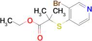 Ethyl 2-((3-bromopyridin-4-yl)thio)-2-methylpropanoate