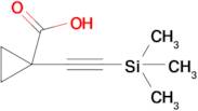 1-((Trimethylsilyl)ethynyl)cyclopropane-1-carboxylic acid