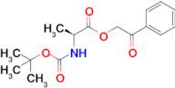 2-Oxo-2-phenylethyl (tert-butoxycarbonyl)-L-alaninate