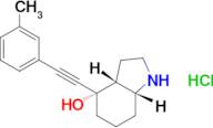 (3aR,4S,7aR)-4-(m-tolylethynyl)octahydro-1H-indol-4-ol hydrochloride