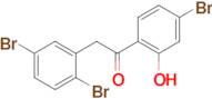 1-(4-Bromo-2-hydroxyphenyl)-2-(2,5-dibromophenyl)ethanone