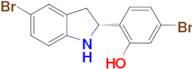 (R)-5-bromo-2-(5-bromoindolin-2-yl)phenol