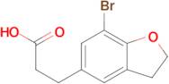 3-(7-Bromo-2,3-dihydrobenzofuran-5-yl)propanoic acid