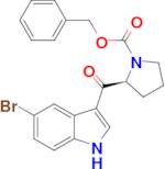 (S)-benzyl 2-(5-bromo-1H-indole-3-carbonyl)pyrrolidine-1-carboxylate