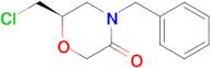 (R)-4-benzyl-6-(chloromethyl)morpholin-3-one