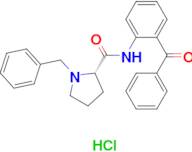 (S)-N-(2-benzoylphenyl)-1-benzylpyrrolidine-2-carboxamide hydrochloride