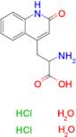 2-Amino-3-(2-oxo-1,2-dihydroquinolin-4-yl)propanoic acid dihydrochloride dihydrate