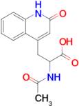 2-Acetylamino-3-(2-quinolon-4-yl)propionic acid