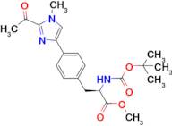 (R)-methyl 3-(4-(2-acetyl-1-methyl-1H-imidazol-4-yl)phenyl)-2-((tert-butoxycarbonyl)amino)propan...