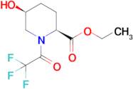(2S,5S)-ethyl 5-hydroxy-1-(2,2,2-trifluoroacetyl)piperidine-2-carboxylate