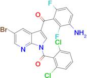 (3-(3-Amino-2,6-difluorobenzoyl)-5-bromo-1H-pyrrolo[2,3-b]pyridin-1-yl)(2,6-dichlorophenyl)methano…