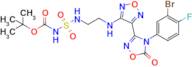 tert-Butyl N-(2-((4-(4-(3-bromo-4-fluorophenyl)-5-oxo-4,5-dihydro-1,2,4-oxadiazol-3-yl)-1,2,5-oxadiazol-3-yl)amino)ethyl)sulfamoylcarbamate